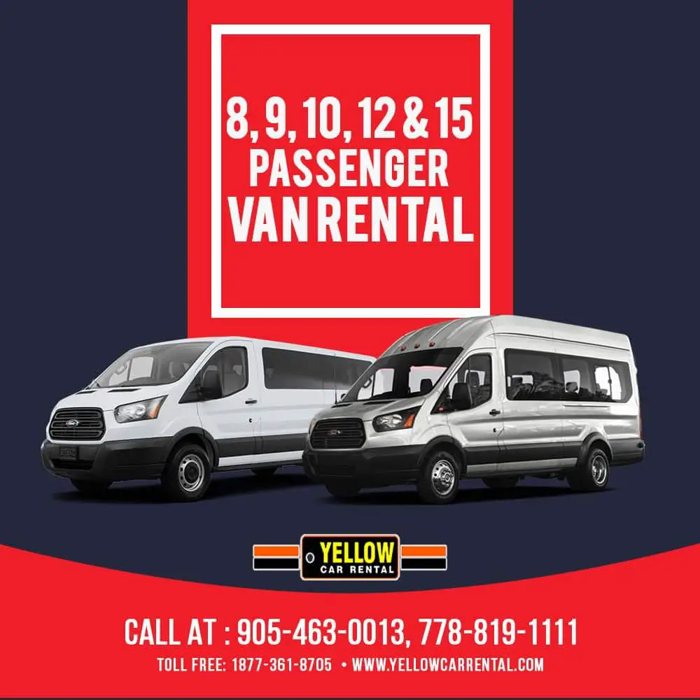 8/9/10/12 or 15 Passenger Vans