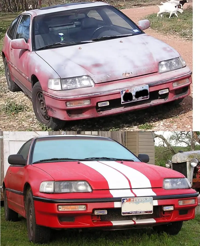 97 CAR PAINT JOB BEFORE AND AFTER
