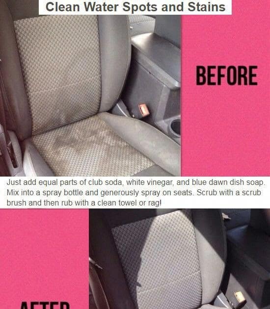 Best Way To Clean Water Stains Off Car Seats