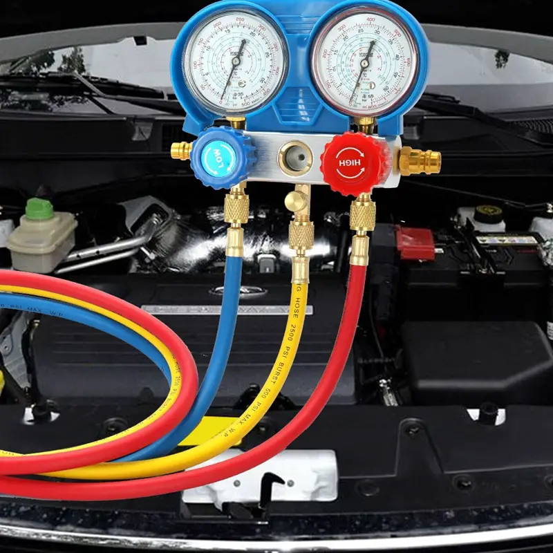 Car Air Conditioner R134A Refrigerant Freon Double Valve Refrigerant ...