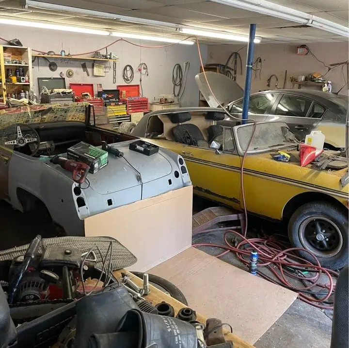 Cars, Parts, and Tools: Shop Liquidation Sale  Barn Finds