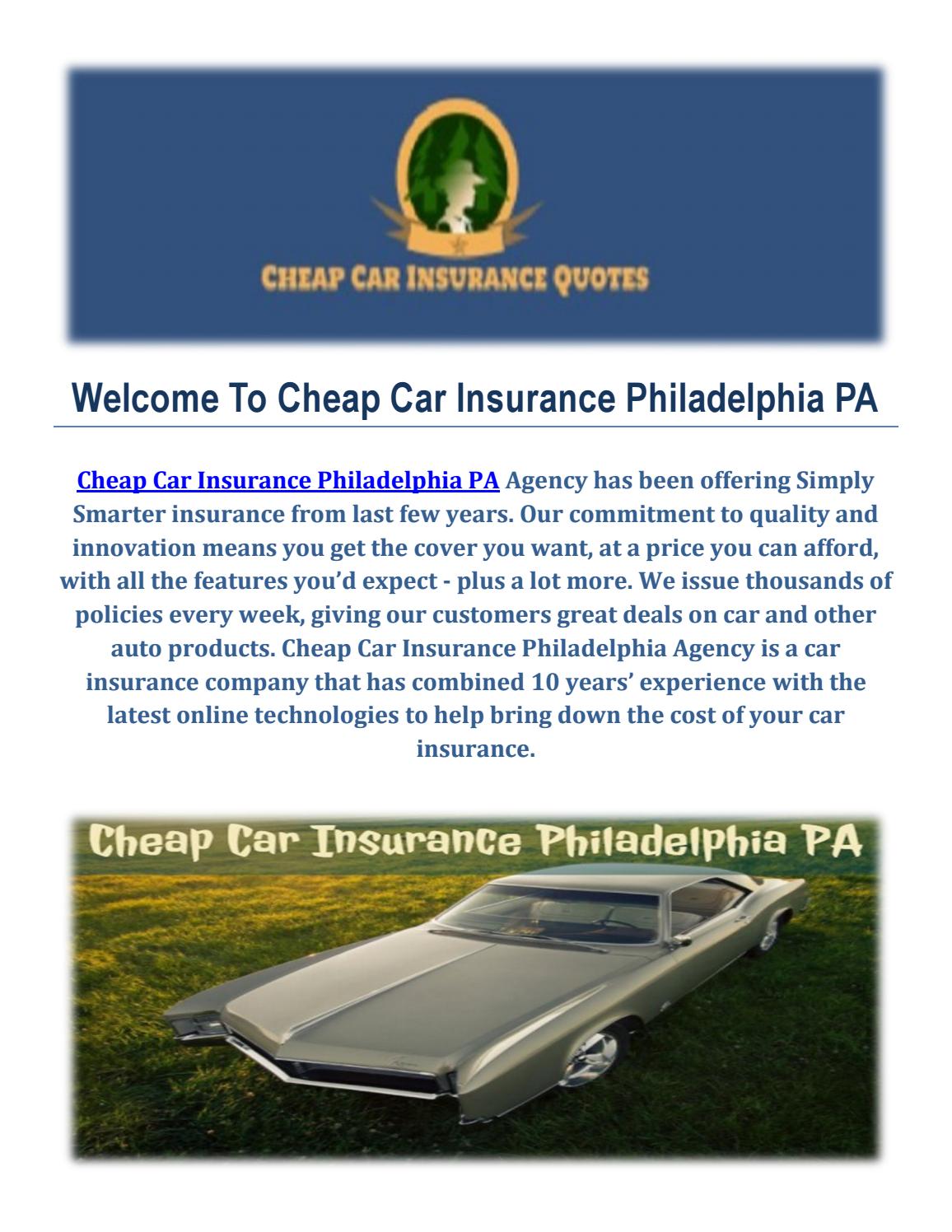 Cheap Car Insurance Agency in Philadelphia by Cheap Car ...