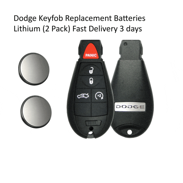 Dodge Keyfob Replacement Battery 2 Pack Fast Delivery