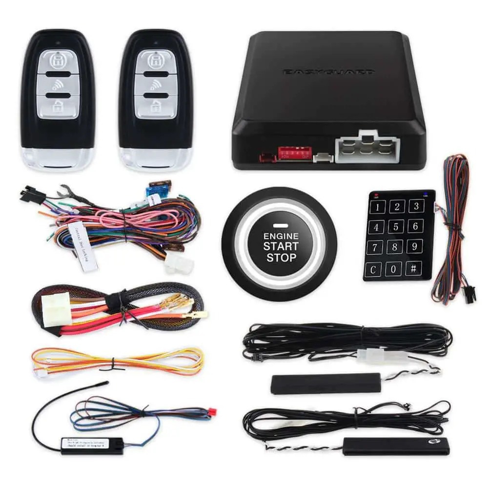 Easyguard Rolling code Smart key keyless entry car alarm system remote ...