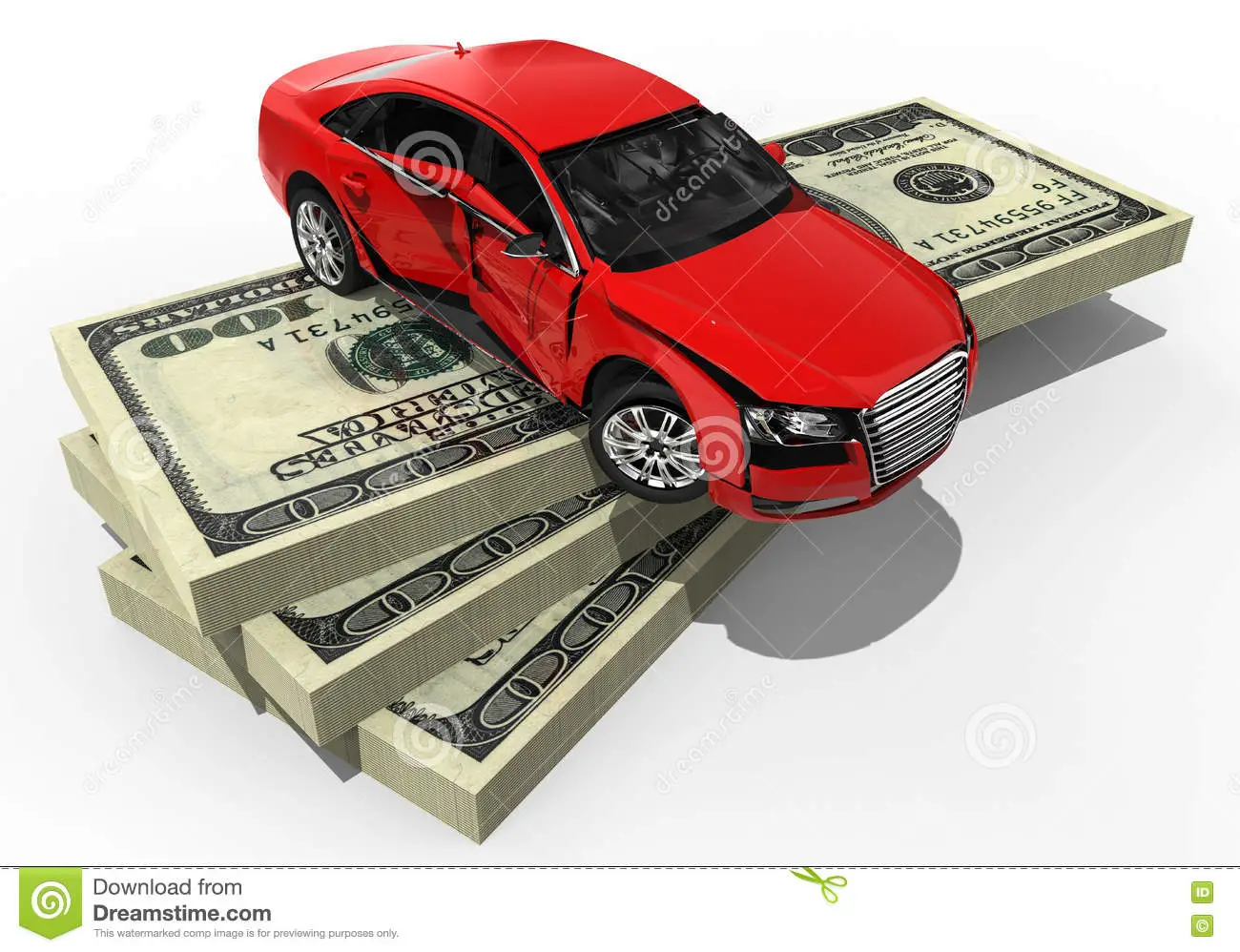Expensive car insurance stock illustration. Illustration ...