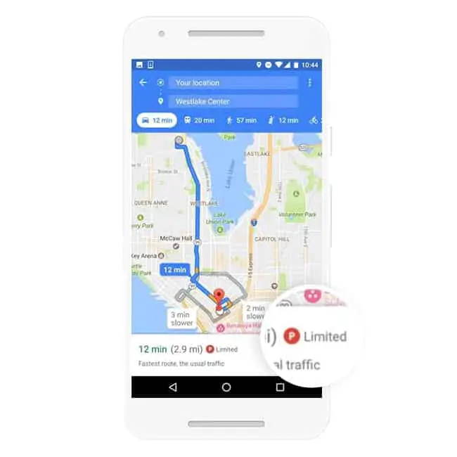 Google Maps With Parking Information Now Rolling Out