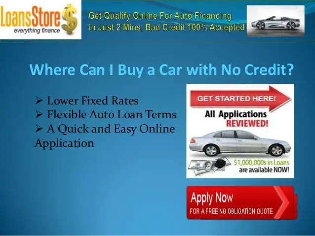 How Do I Get a Car Loan with No Credit