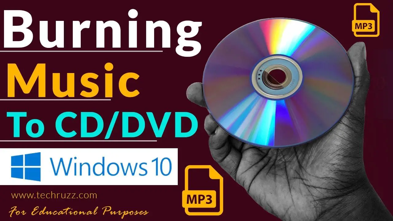 using windows 10 to burn music to cd