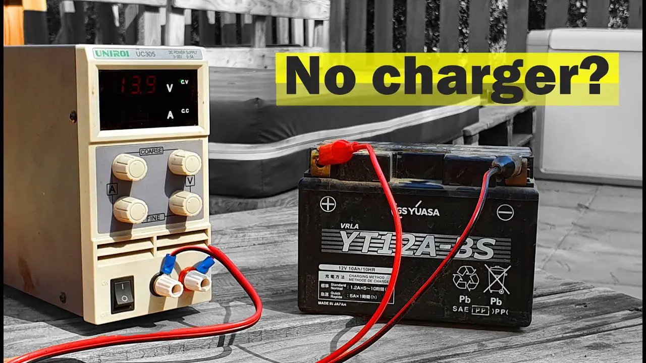  How To Charge Motorcycle Battery Without Charger or CAR ...