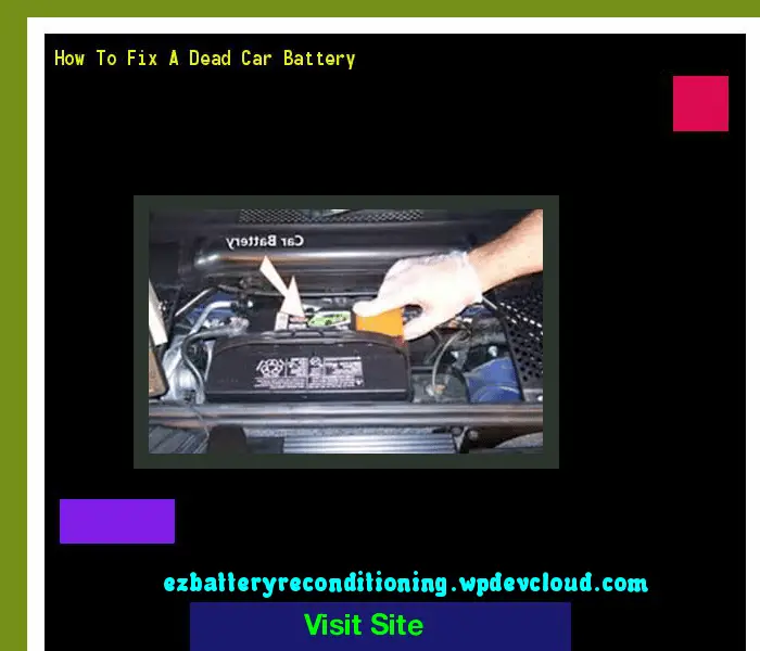 How To Fix A Dead Car Battery 142352