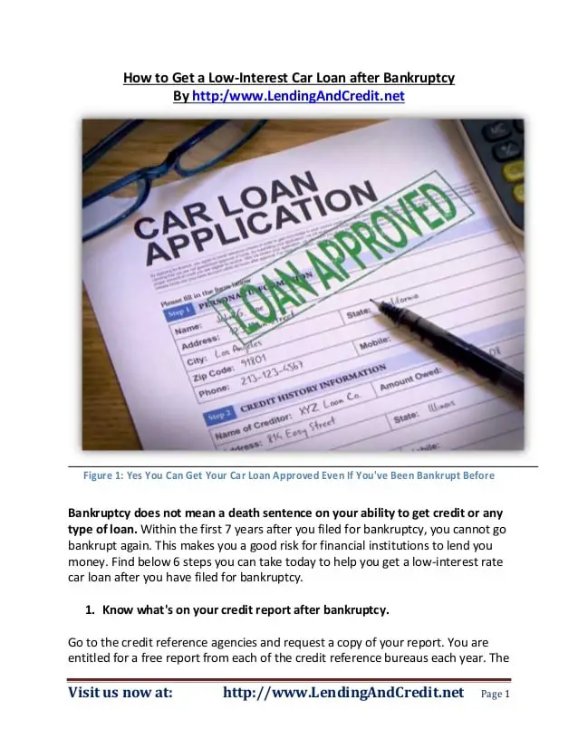 How To Get Low Apr On Car Loan