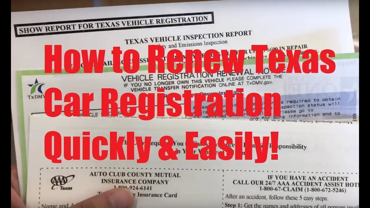 How to Renew Texas Car Registration Quickly &  Easily! (AVOID DMV LINES ...