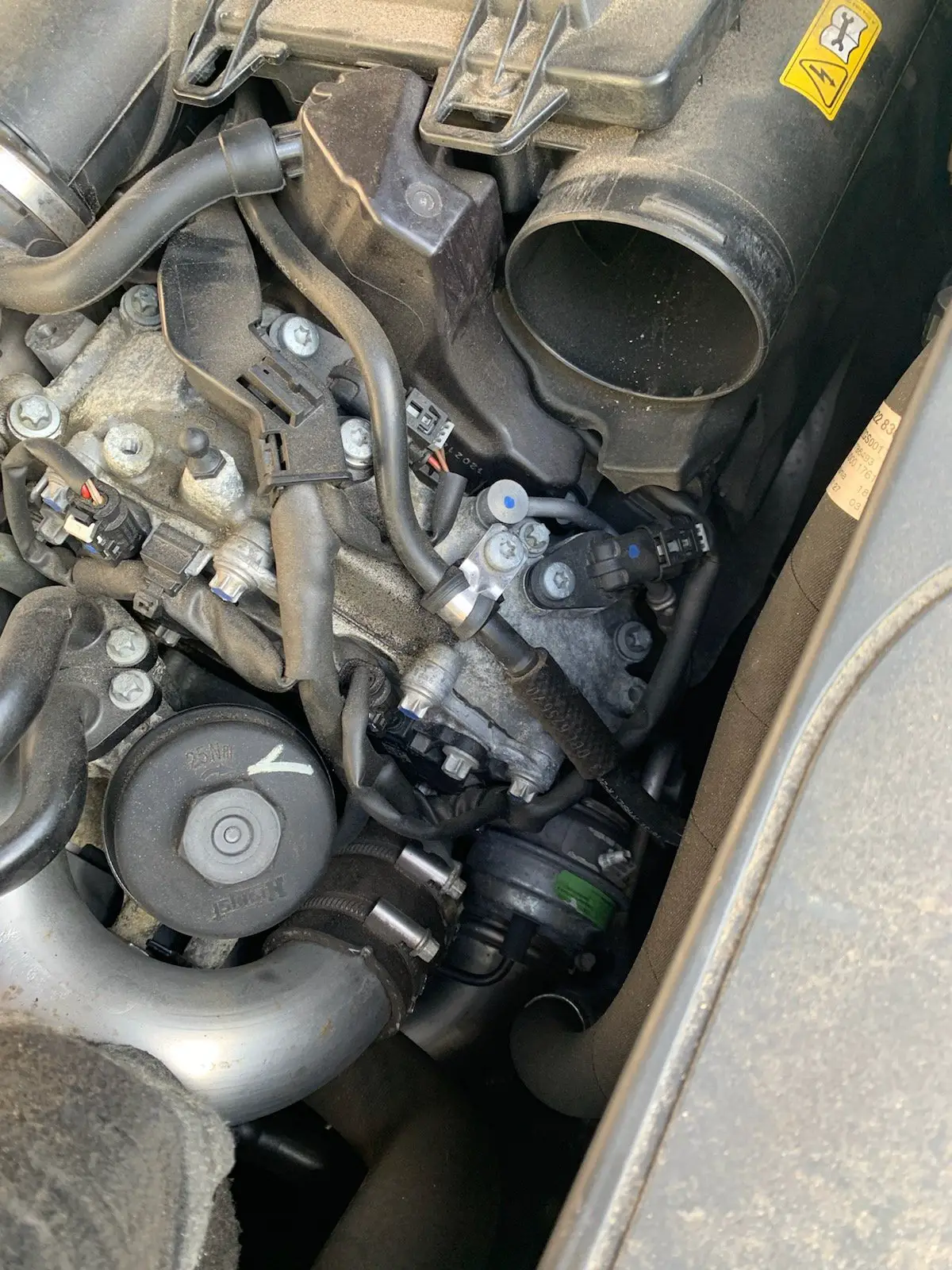 I hear a slight noise in car when turning the steering ...