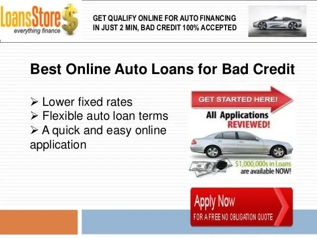 Low Interest Car Loans with Bad Credit