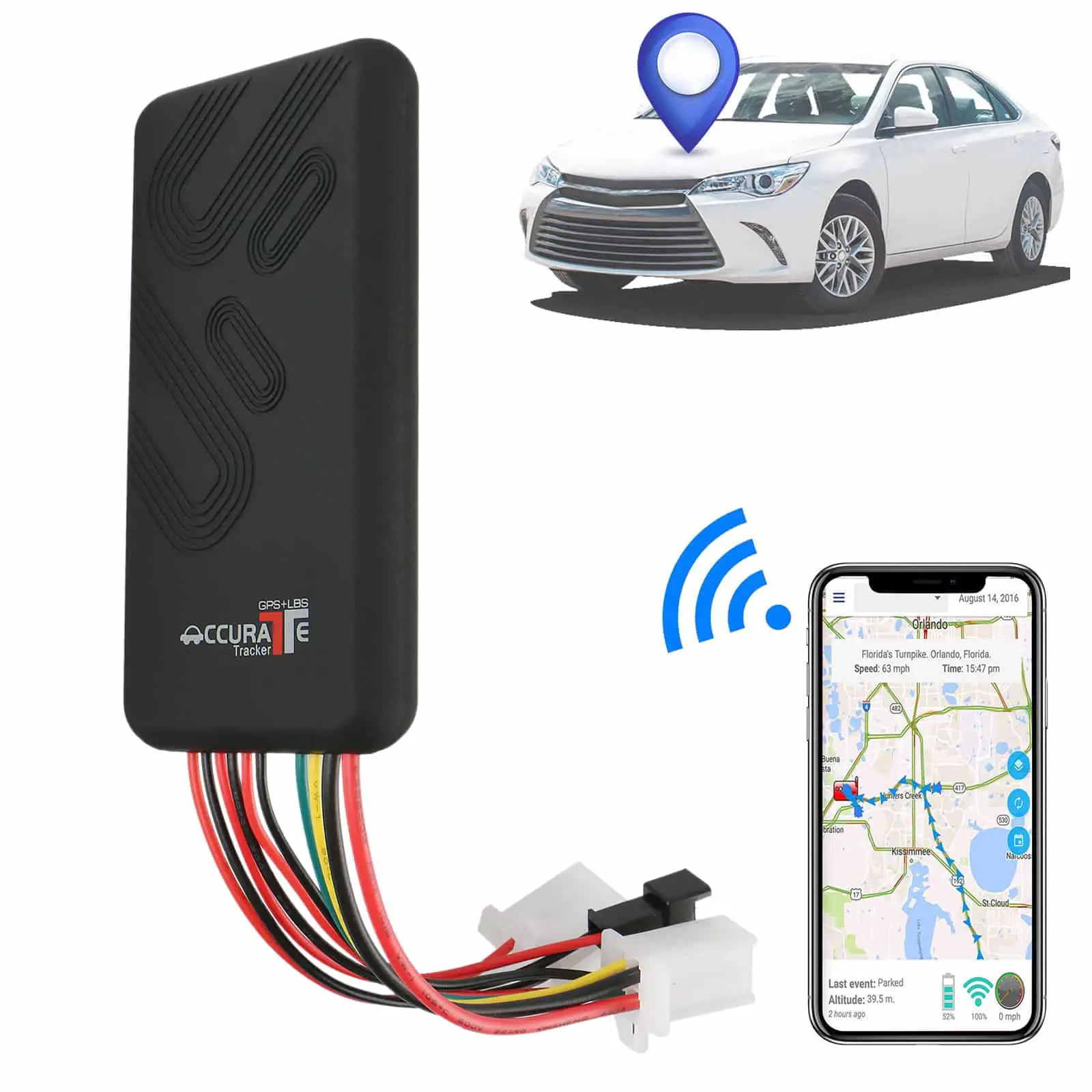 Mini Realtime GPS Car Tracker Locator GPRS GSM Tracking Device Vehicle ...