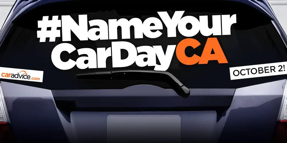 Name Your Car Day: Sunday October 2, 2016