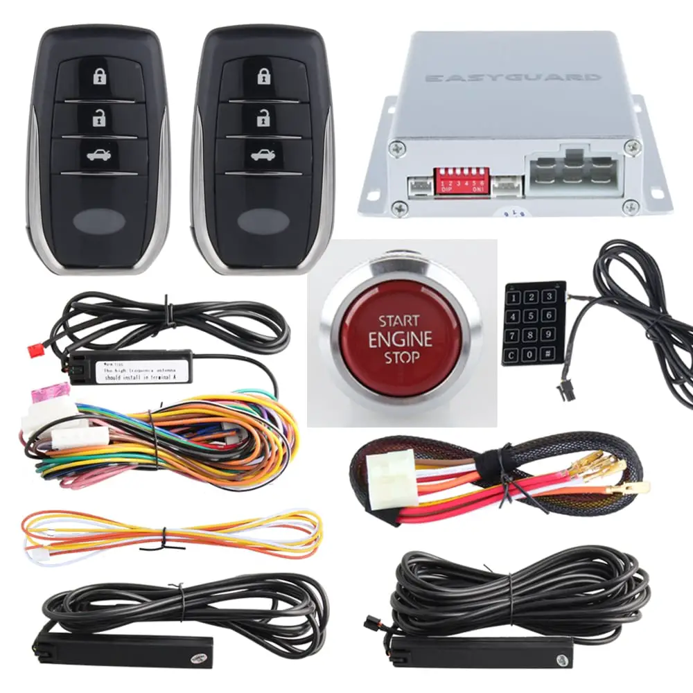 Quality Easyguard passive keyless entry car alarm system Rolling code ...