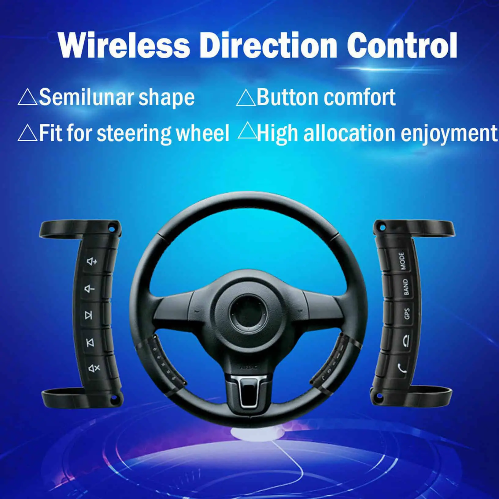 Remote Control Button Car Steering Wheel Wireless Universal For Stereo ...