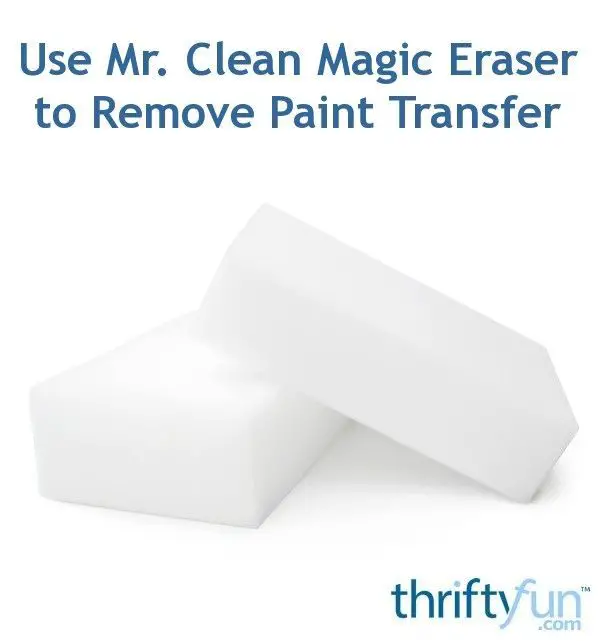 Removing Paint Transfer on Vehicles With a Magic Eraser