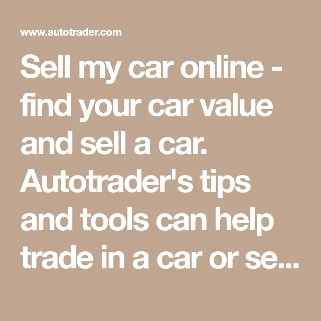 Sell my car online