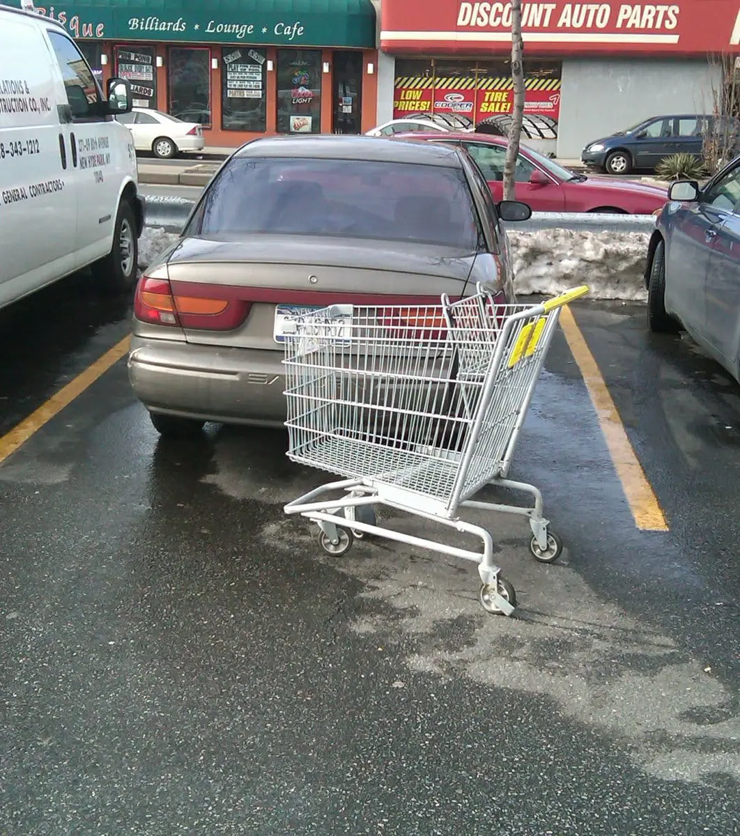 Shopping Cart Car Damage