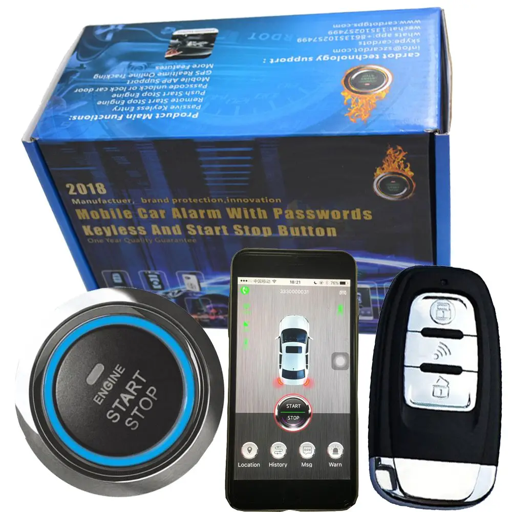 Smartphone gsm& gps car alarm system compatible with ios ...