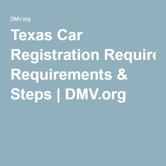 Texas Car Registration Requirements &  Steps