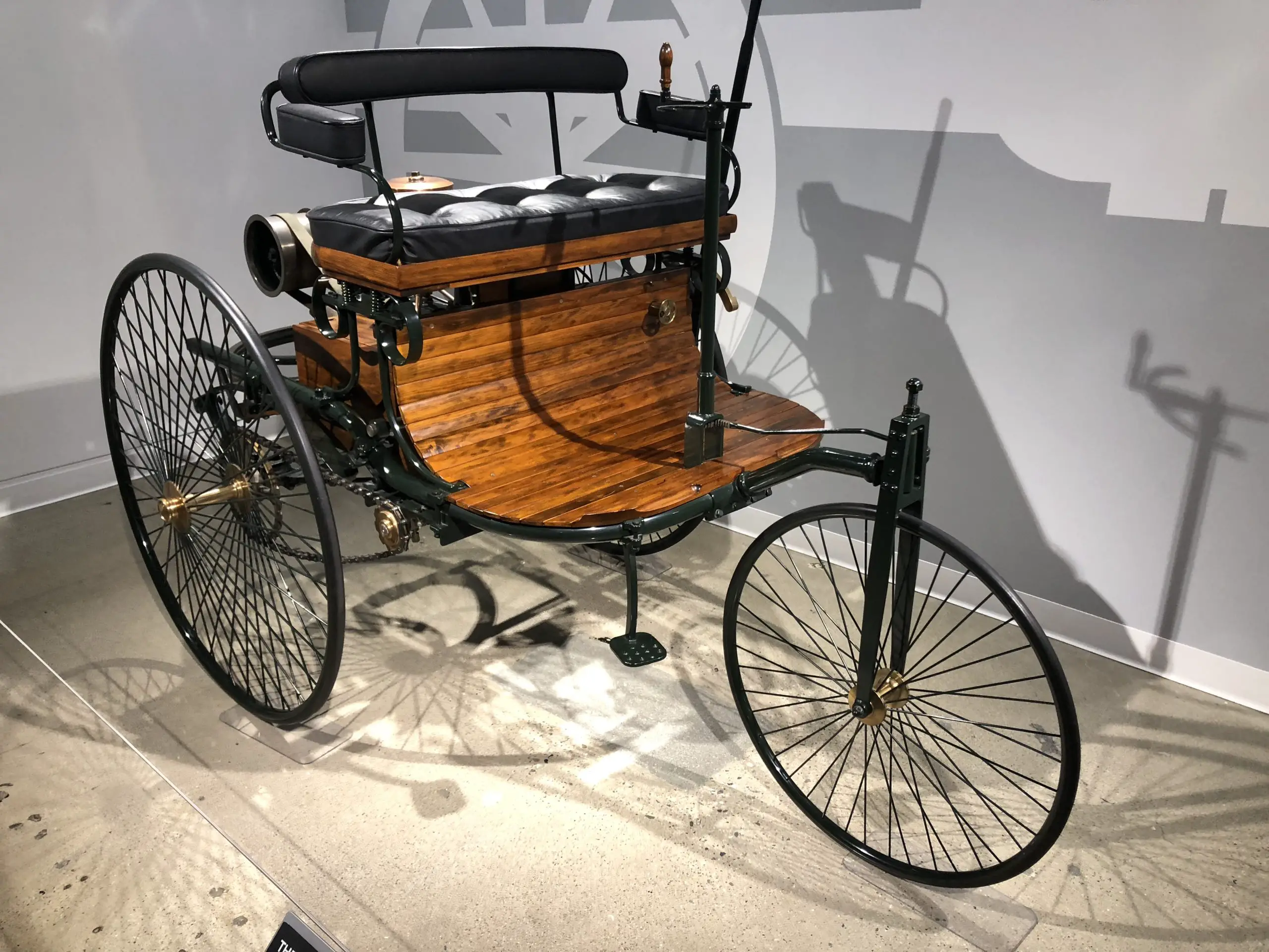 The first car, built by Karl Benz.