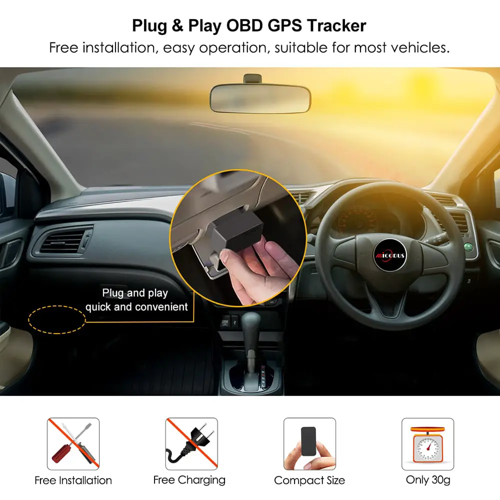 This is Car OBD GPS tracker, GPS Tracking device is simple and easy to ...