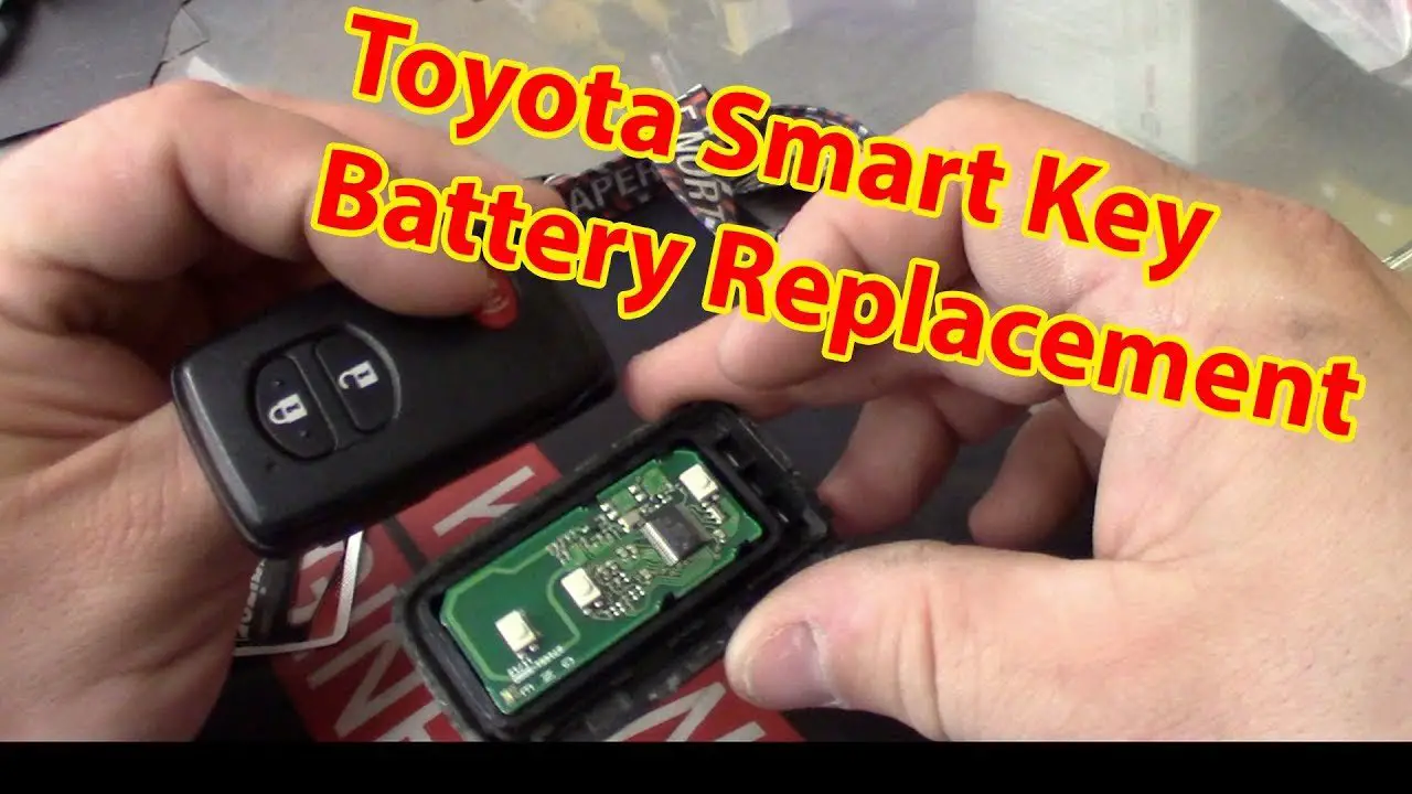 Toyota Smart Key Battery Replacement 2007