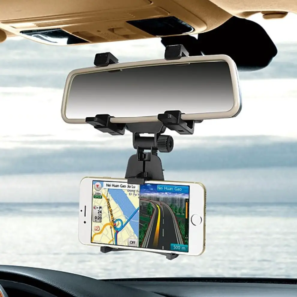 Universal Car Rear View Mirror Mount Holder for Phones