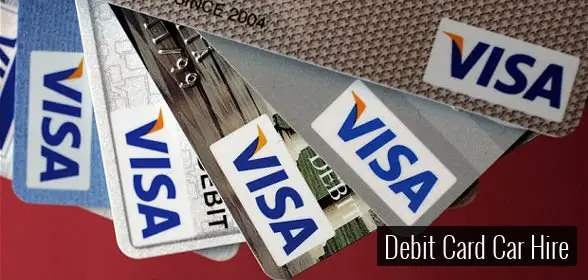 What rental car companies accept debit cards